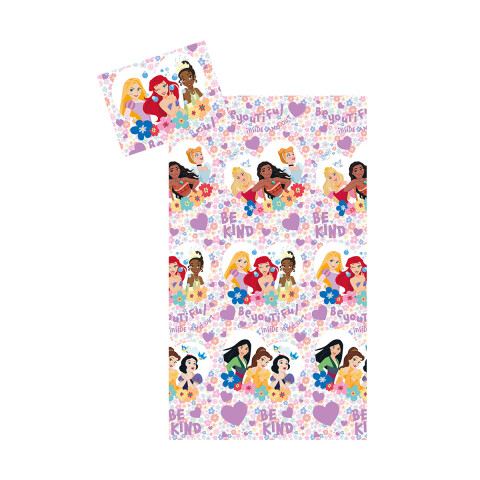 Juego Sábanas Infantil Princesas Disney 1 Plaza 100% Microfibra U