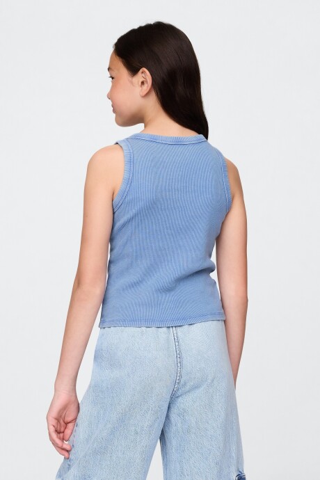 Musculosa Logo Gap Niña Dazzling Blue 183949Tc