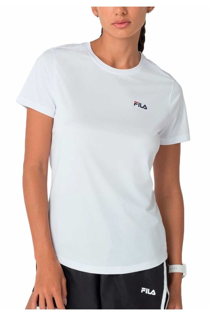 REMERA MUJER FILA BASIC SPORTS POLYGIN Blanco