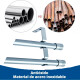 Set barrote doble 1,40 mts x 21 mm + soportes BLANCO