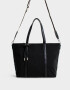 Shopper Clasico Cartera Shopper Con Correa - Negro
