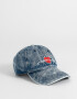 Caps Denim Gorra De Denim Efecto Gastado - Azul Gastado