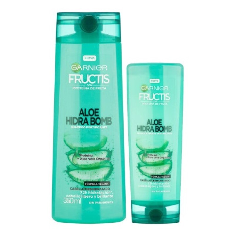 Shampoo Fructis Aloe Hidra Bomb 350 Ml. + Acondicionador Shampoo Fructis Aloe Hidra Bomb 350 Ml. + Acondicionador