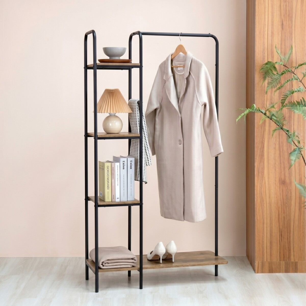 Perchero 4 estantes - House - Negro 