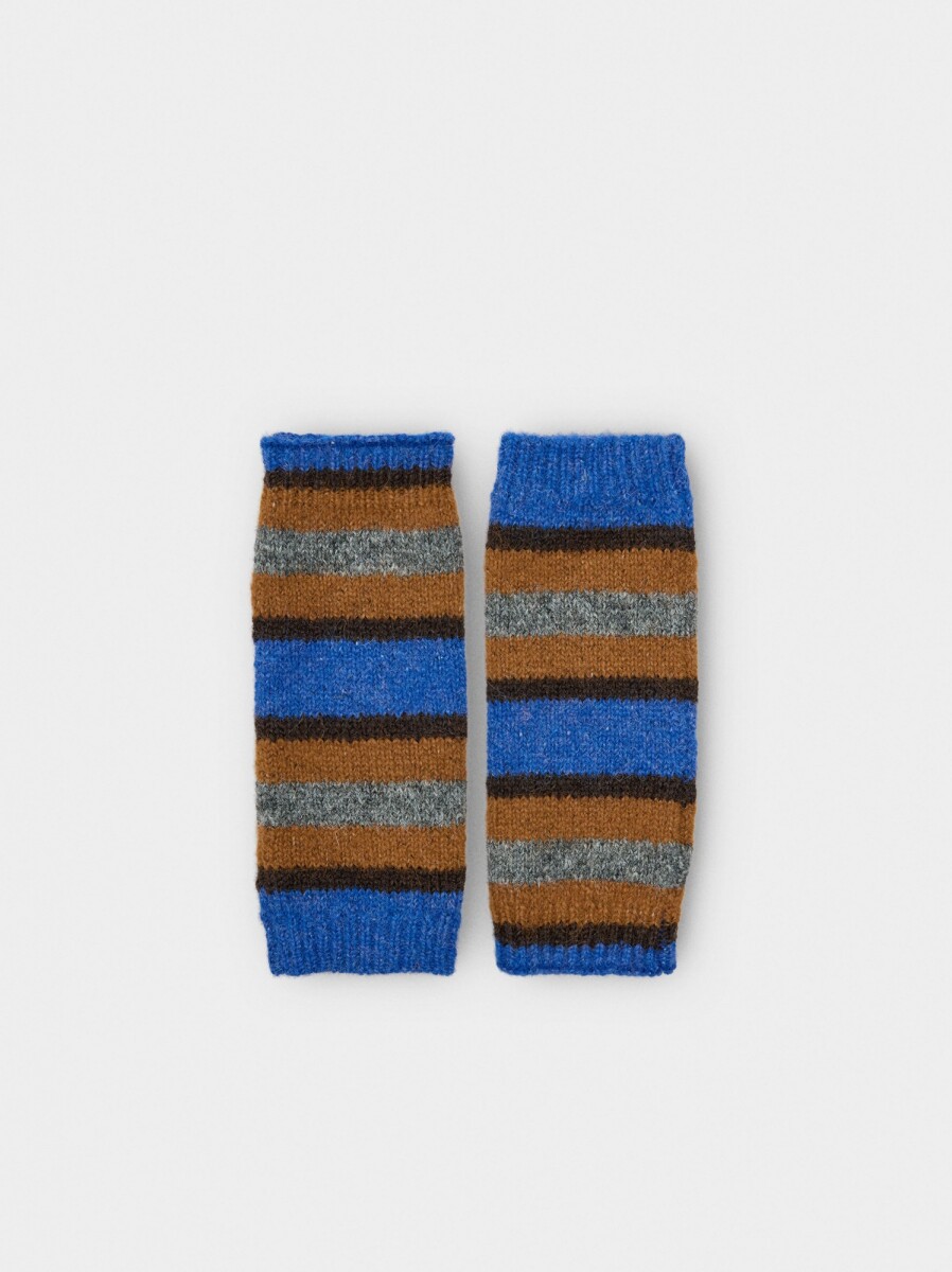 Guantes Mitones De Lana - multicolor 