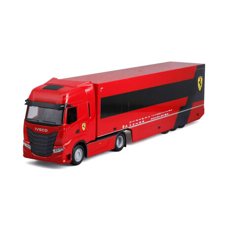 Iveco S-Way 570 Racing Transporte Ferrari Bburago Charles Leclerc