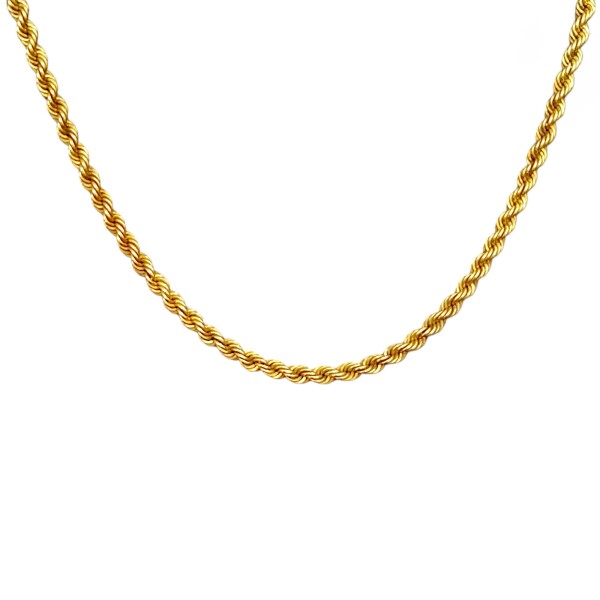 Cadena oro Salomónico -Oro bajo -Sin Piedra-CD8036 sinpiedra