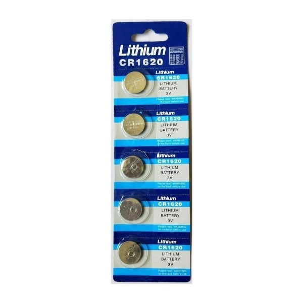 Pila Batería De Litio Cr1620 Blíster Pack 5 Unidades Pila Batería De Litio Cr1620 Blíster Pack 5 Unidades