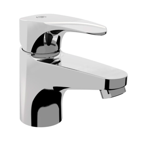 LAVATORIO BAJO SIN DESAGUE CON RESTRICTOR BRILLO IGUAZU CROMO
