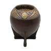 Mate torpedo Escudo Nacional linea Bresciani - Plata y oro - MTTO10 Marrónuniforme