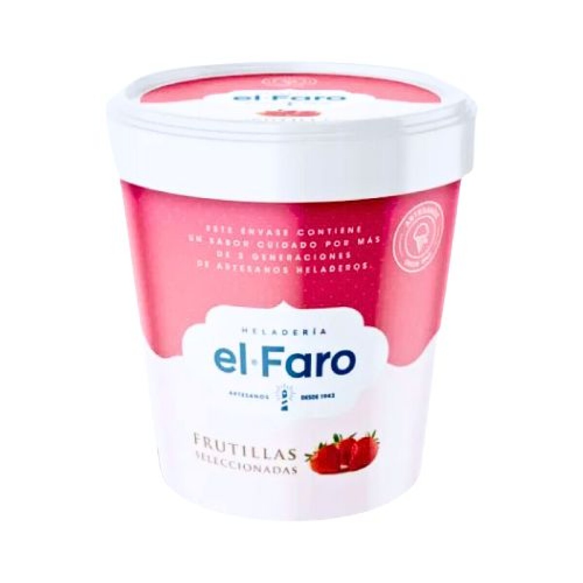 Helado El Faro - 1,1 lt - Frutilla 
