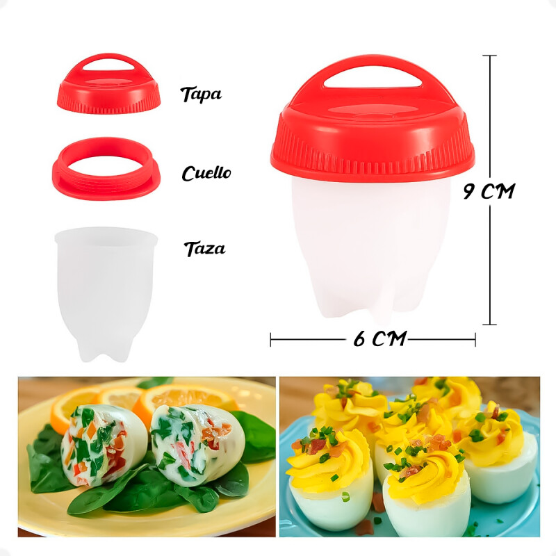 Molde De Silicona Para Huevos Para 6 Unidades Molde De Silicona Para Huevos Para 6 Unidades