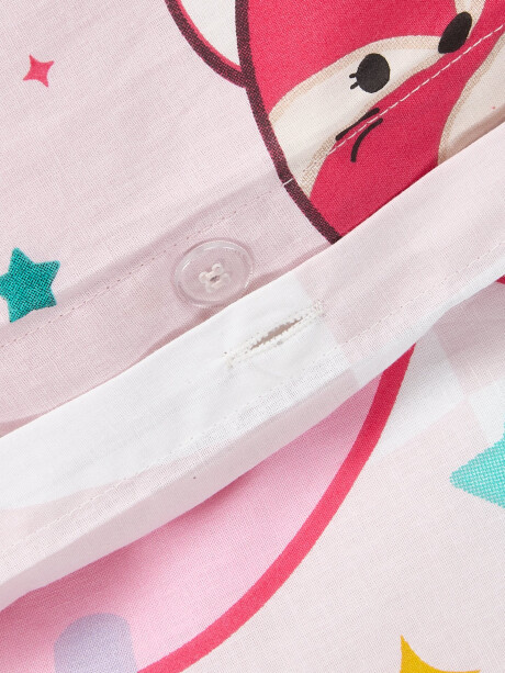 Juego funda nórdica SQUISHMALLOWS 155x220 rosa Juego funda nórdica SQUISHMALLOWS 155x220 rosa