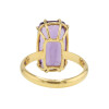 Anillo Vera de oro amarillo 18k con amatista. Anillo Vera de oro amarillo 18k con amatista.