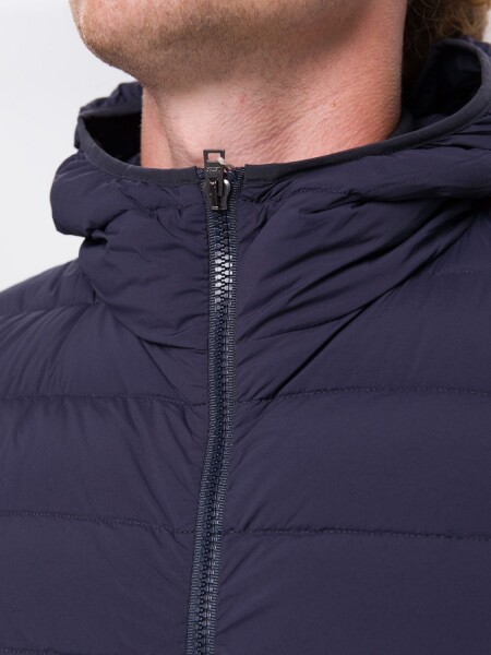 Herno-Chaqueta plegable de nylon rellena de plumas Azul