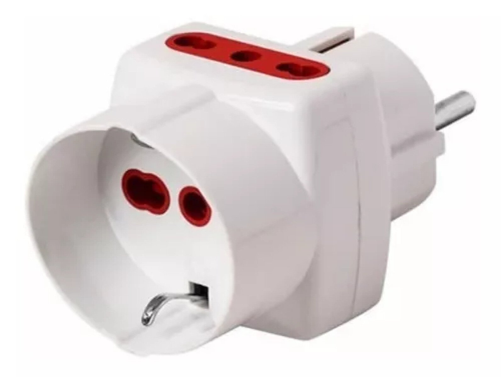 Adaptador Corriente Trifasico 1 x Schuko + 2 x 3 en L VIVION - 5523 