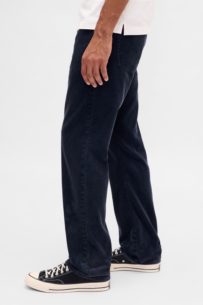 Pantalón De Pana Straight Hombre True Navy V2