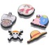 Jibbitz One Piece Luffy 5 Pack Multicolor