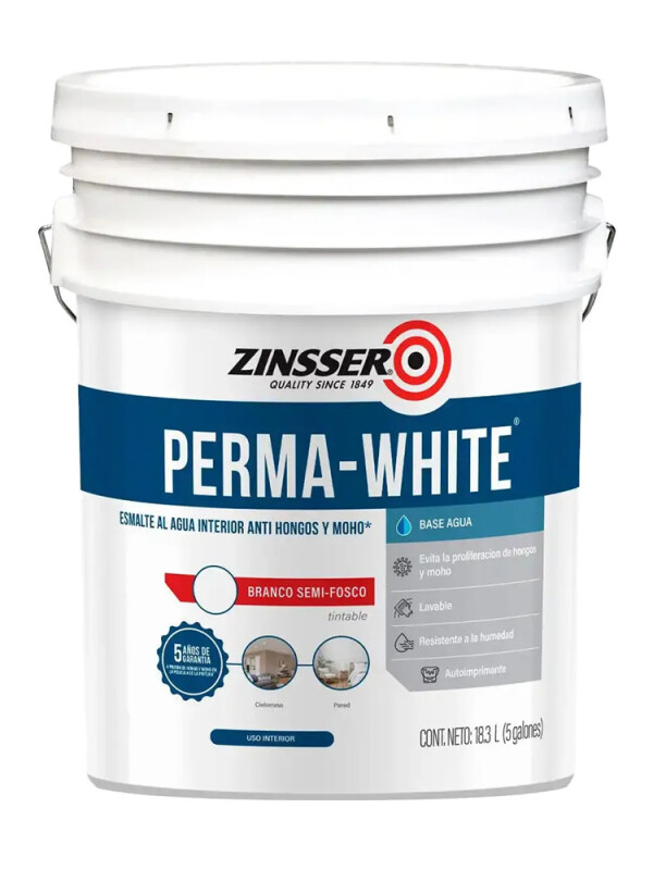 ZINSSER PERMA-WHITE SATINADO - 18,6 LTS N/A