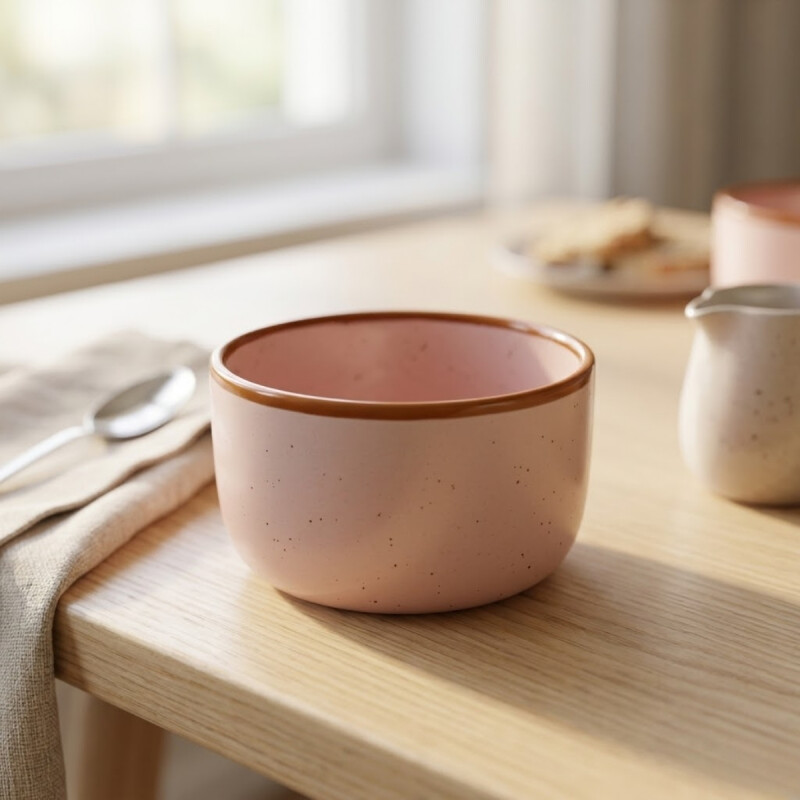Set x2 Ramequin cerámica 9x5,5 cm ROSADO