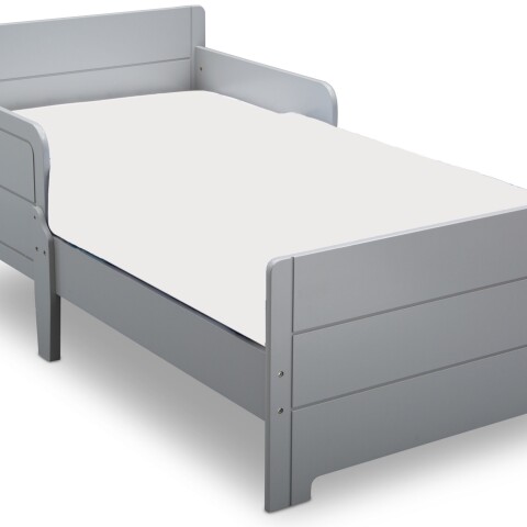 Cama de transición con baranda gris Cama de transición con baranda gris