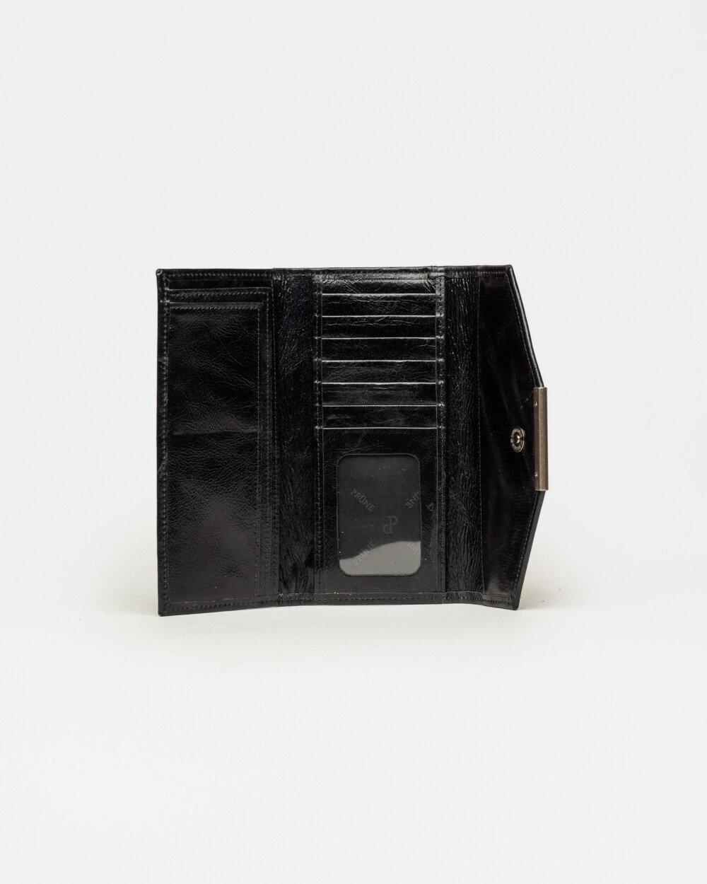 Billetera Luisa en cuero graneado Negro