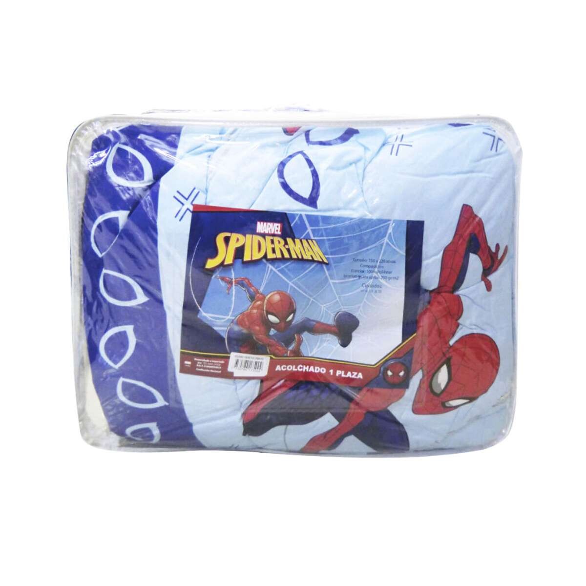 Acolchado infantil 1 Plaza 100% Microfibra - Spiderman 