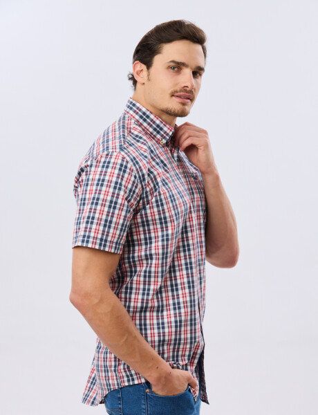 CAMISA CUADROS Rojo