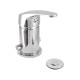 Griferia De Bidet Monocomando Cromo Aqualia Fiorentina CROMO