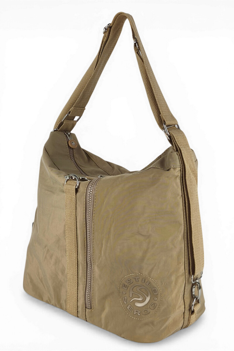 Bolso cartera mochila Beige