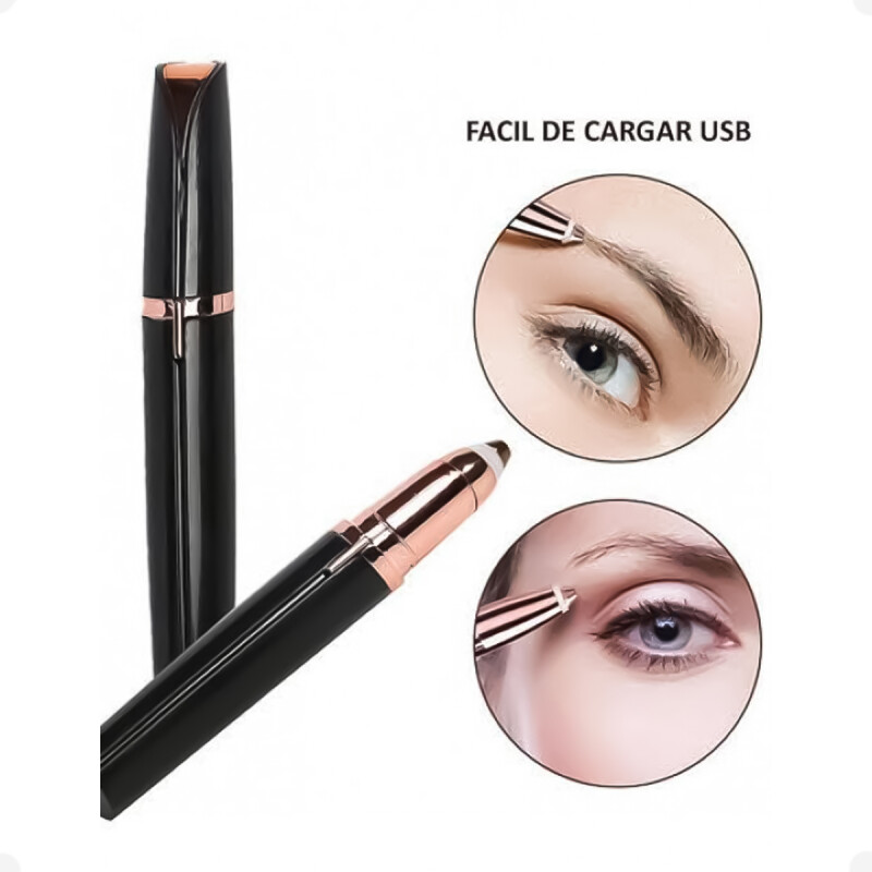 Depilador Removedor De Cejas Flawlbss Recargable Negro