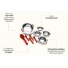 Juego para postre Brinox 10 piezas Juego para postre Brinox 10 piezas