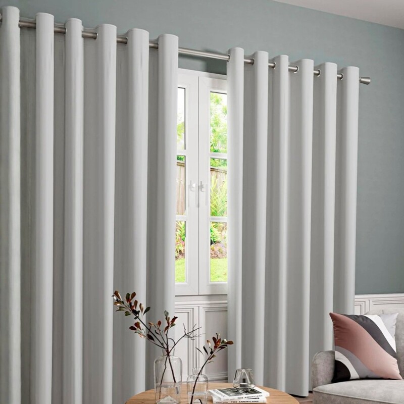 Cortina 100% Blackout set 4 paños 135 x 220 GRIS
