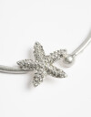 Collares Cortos Strass Collar Corto Rígido Estrella De Mar - Blanco Crema