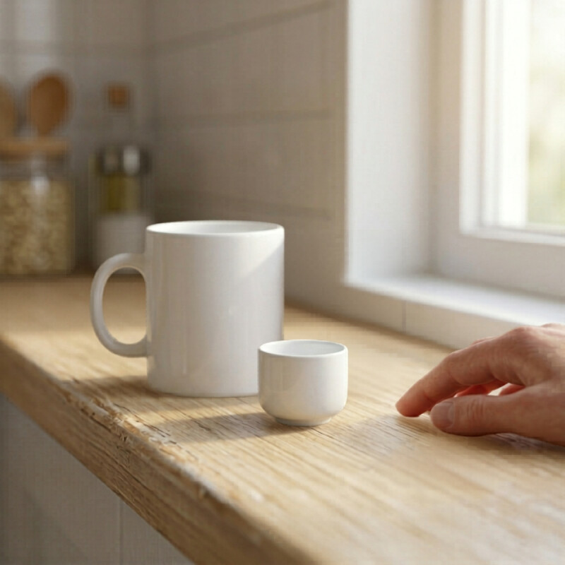 Ramequin cilindrico D5.5x4cm porcelana BLANCO