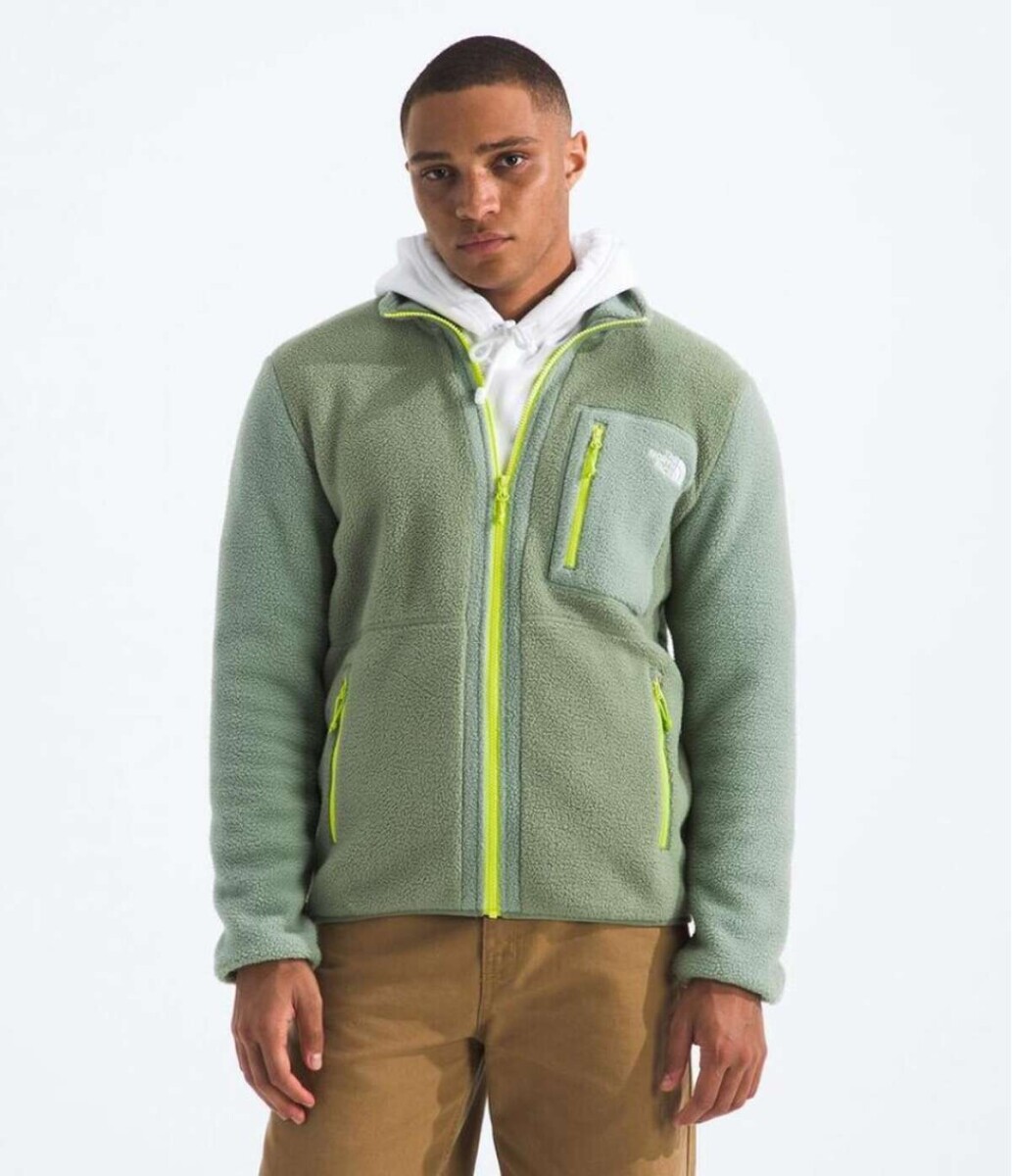 Campera Polar Yumiori Full-Zip - Bark Mist/Slate Moss/Fi 