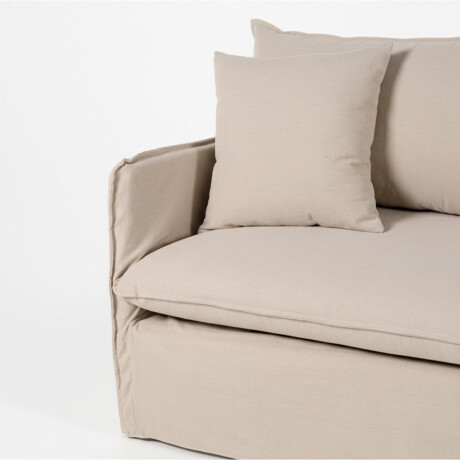 Sofá Snow con Funda - Tela Rústica - 2,5 cuerpos TD5263-1636 (Capuccino)