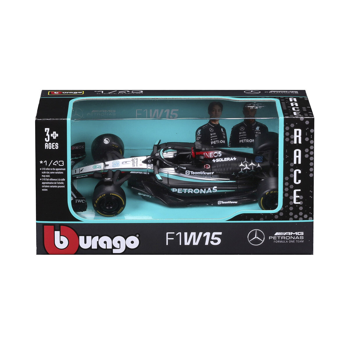 Bburago Formula 1 Escala 1:43 Auto de Colección - George Russell Mercedes 