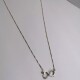 Cadena y colgante infinito forma corazon con zirconias Cadena y colgante infinito forma corazon con zirconias