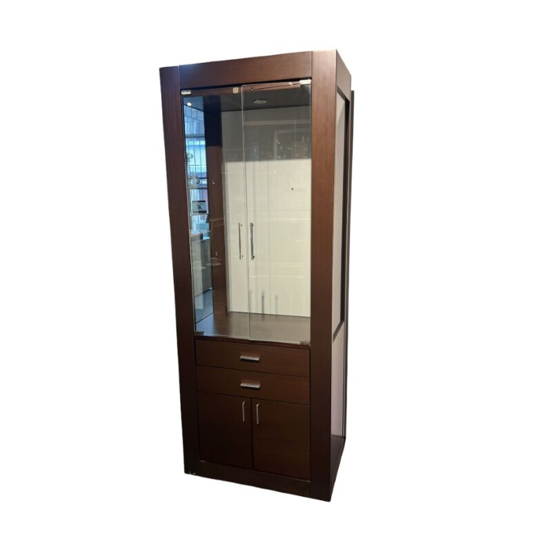 Cristalero con puertas en vidrio y cajones - Producto con detalles Cristalero con puertas en vidrio y cajones - Producto con detalles