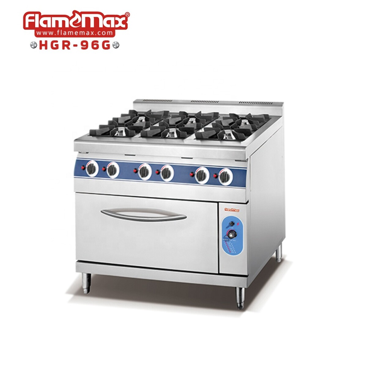 Cocina profesional a gas 6 hornallas Flamemax 