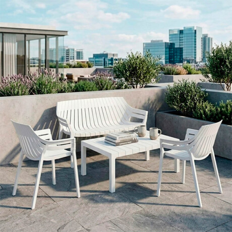 Juego Jardín Hilton 2 Sillas + Sillón + Mesa UV Turca Juego Jardín Hilton 2 Sillas + Sillón + Mesa UV Turca