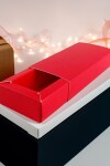Caja eco bombones 6x12x2,5 cm. (3 bombones) ROJO