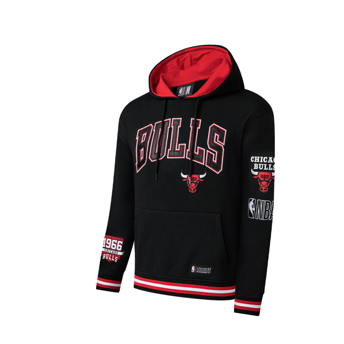 CANGURO NBA HOODIE M BULLS - BLK 