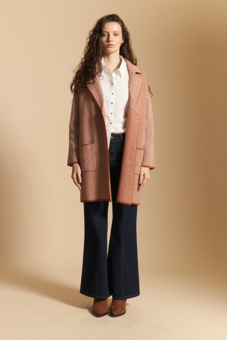 CARDIGAN SILENE Marron