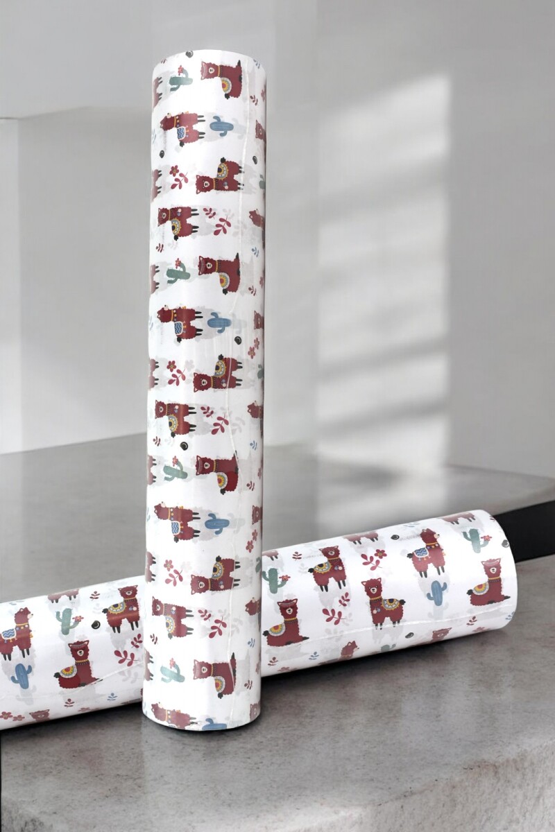 Papel Regalo Bobina 60cm x 100mts - LLAMAS 