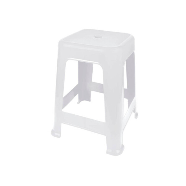 BANQUETA PLASTICA BELA VISTA BLANCA 36X36X45 CM. BLANCO