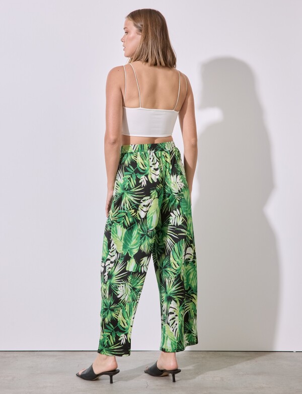 Pantalon Botanic VERDE/MULTI