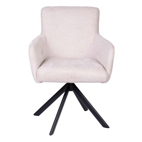 BUTACA DE COMEDOR HIERRO-Y-TELA NATURAL-BEIGE SISSI