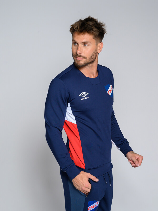 BUZO PREMIER CNdeF Nacional Hombre Azul Marino, Blanco, Rojo